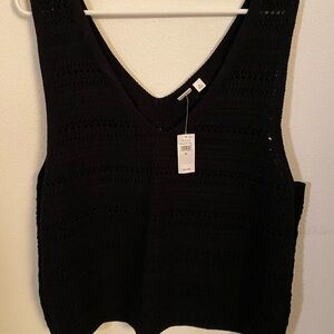 GAP Black Knit Tank Top